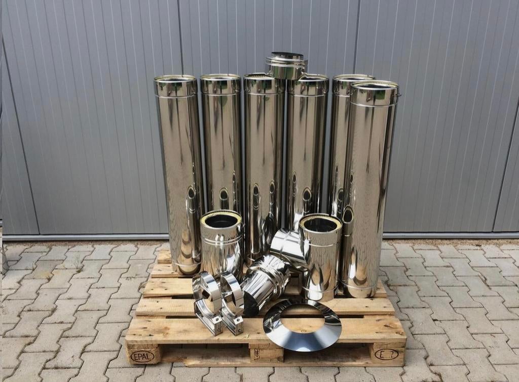 Cheminée inox 200mm, Bricolage & Construction, Chauffage & Radiateurs, Enlèvement, Neuf