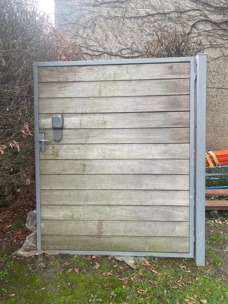 Tropisch hardhouten tuinpoort hek, Tuin en Terras, Schuttingen, Ophalen