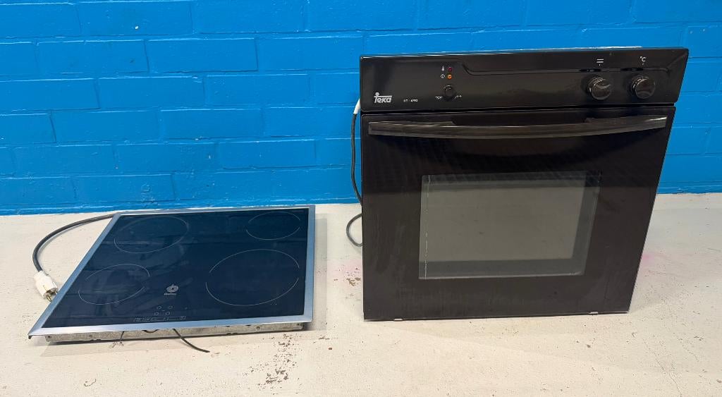 Teka oven HT-490 en Balay keramische kookplaat, Elektronische apparatuur, Kookplaten, Gebruikt, Inbouw, Elektrisch, 4 kookzones