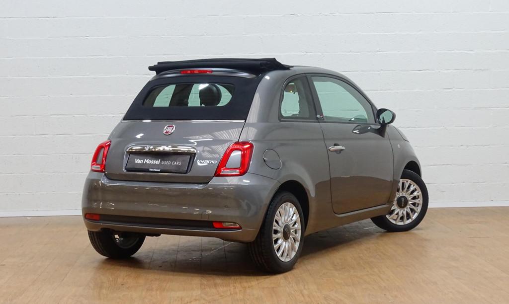 Fiat 500C 1.0 Hybrid 70 Cult, Voorwielaandrijving, Stof, Gebruikt, Zwart