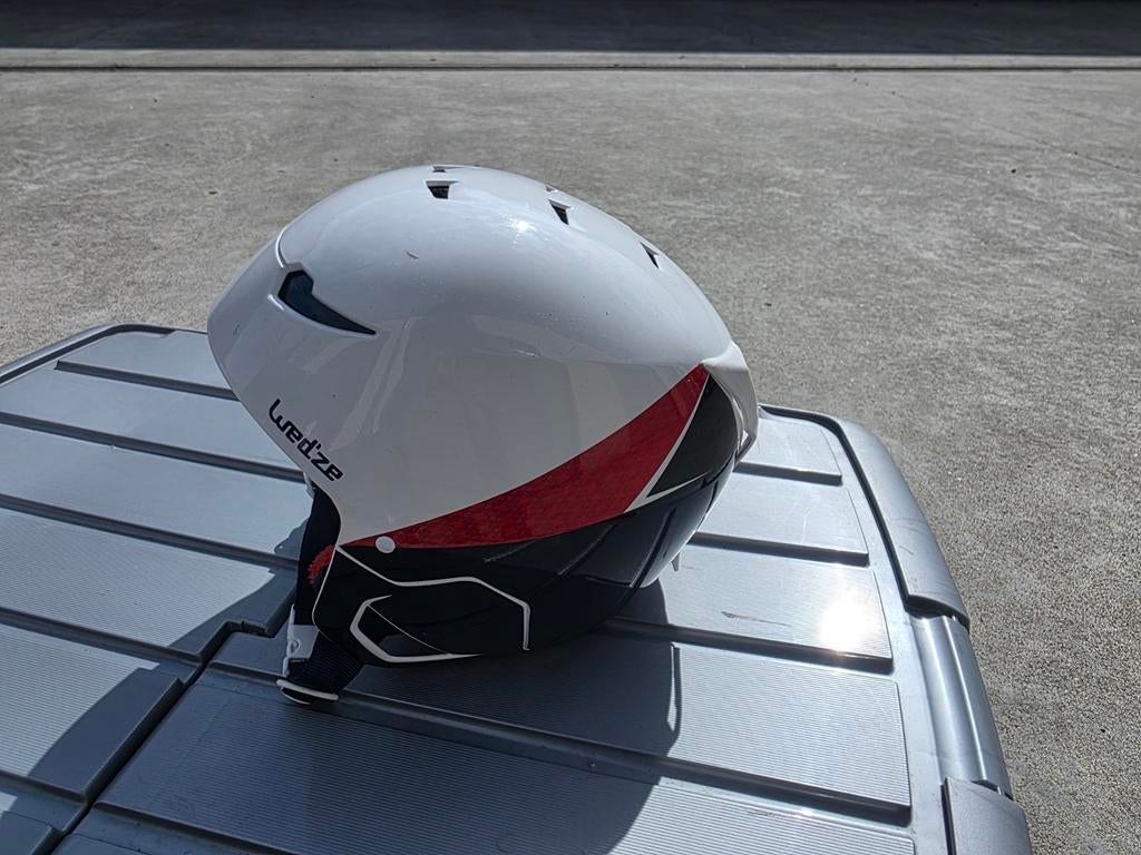 Skihelm / snowboard helm Wedze – wit – goede staat, Ophalen of Verzenden, Zo goed als nieuw, Overige typen