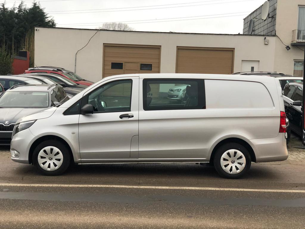 Mercedes Vito L3 Dubbel Cabine 5 Zitplaats Bwj 2019, Auto's, Mercedes-Benz, Voorwielaandrijving, Bedrijf, 6 deurs, Start-stop-systeem