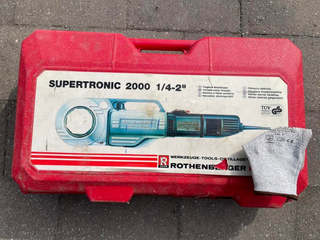Rothenberger Draadsnijmachine Supertronic 2000, Ophalen, Gebruikt