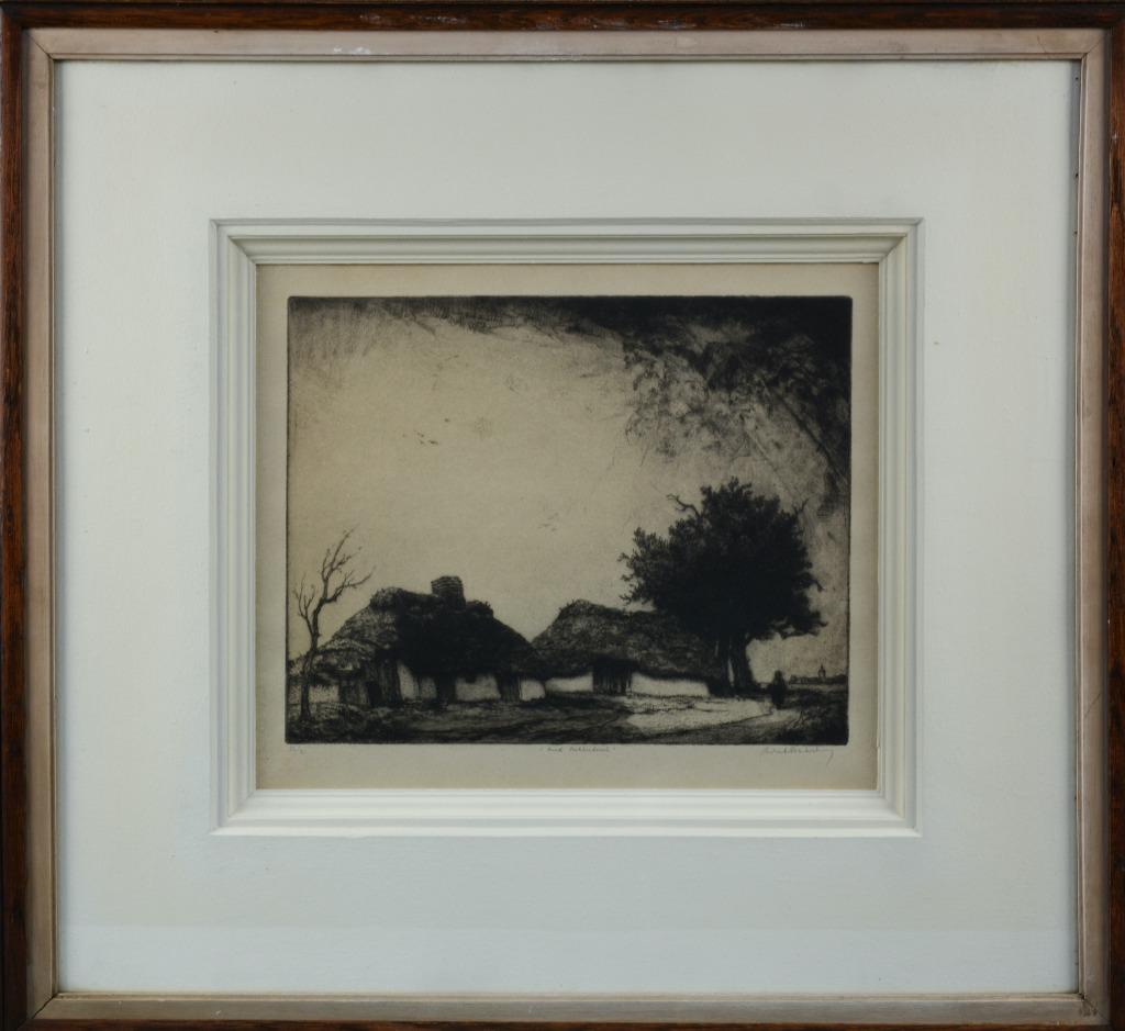 Dirk Baksteen - Ets, Antiek en Kunst, Kunst | Etsen en Gravures, Ophalen of Verzenden