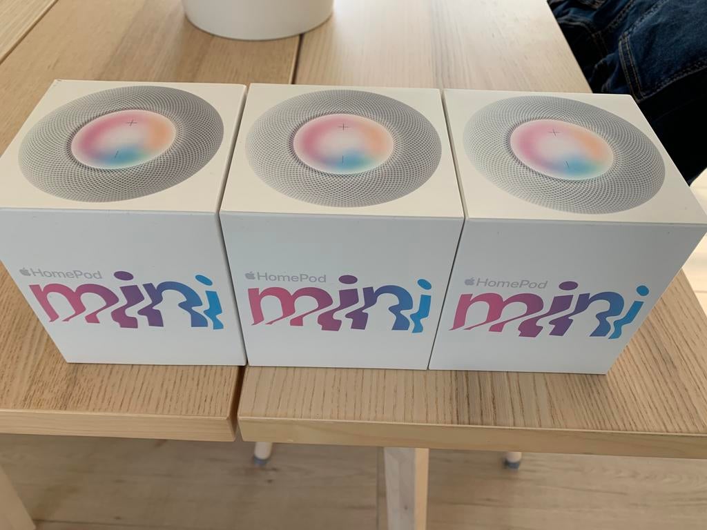3 LEGE dozen Apple Homepod Mini, Ophalen, Zo goed als nieuw