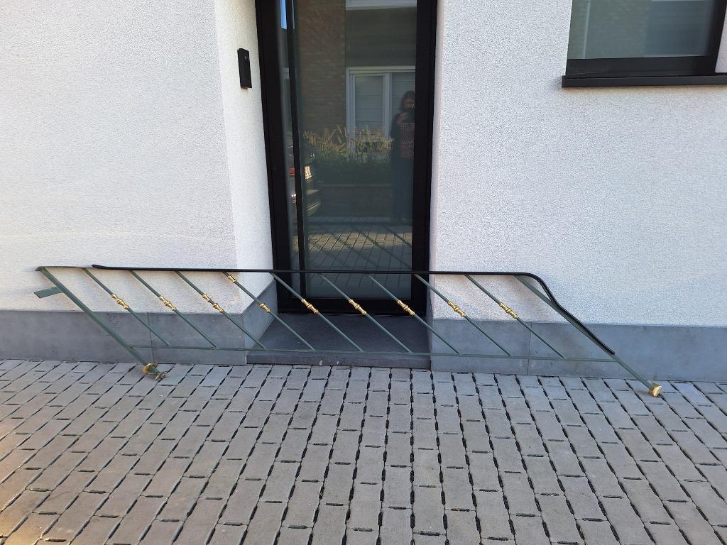 Stevige metalen trapleuning jaren zestig, Ophalen, Gebruikt