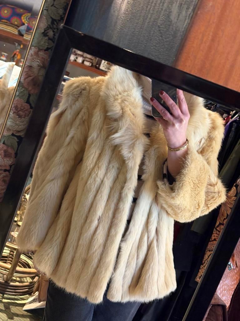 Vintage Saga Fox fur coat (L/XL), Kleding | Dames, Ophalen of Verzenden, Zo goed als nieuw, Maat 42/44 (L)