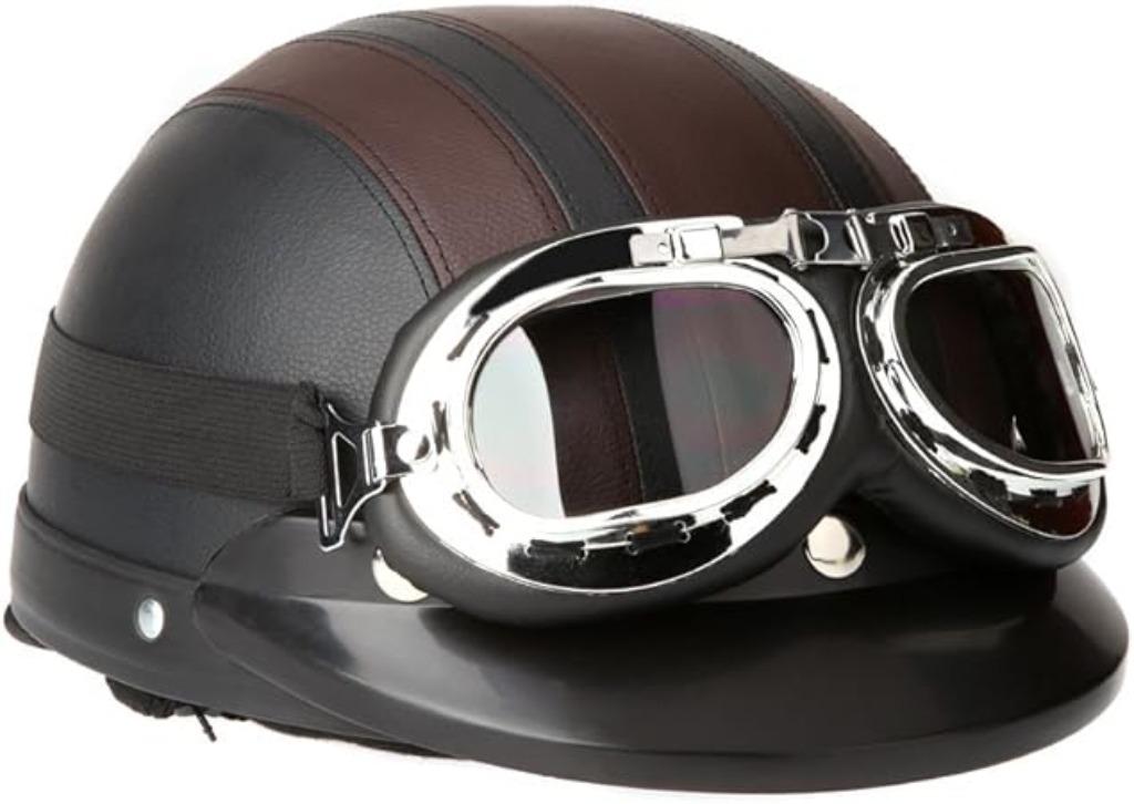 Motorhelm vintage chopper motorhelm  GRATIS VERZENDING