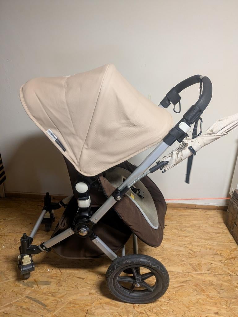 Bugaboo kameleon bruin/ecru met toebehoren, Kinderen en Baby's, Ophalen, Gebruikt, Bugaboo, Combiwagen