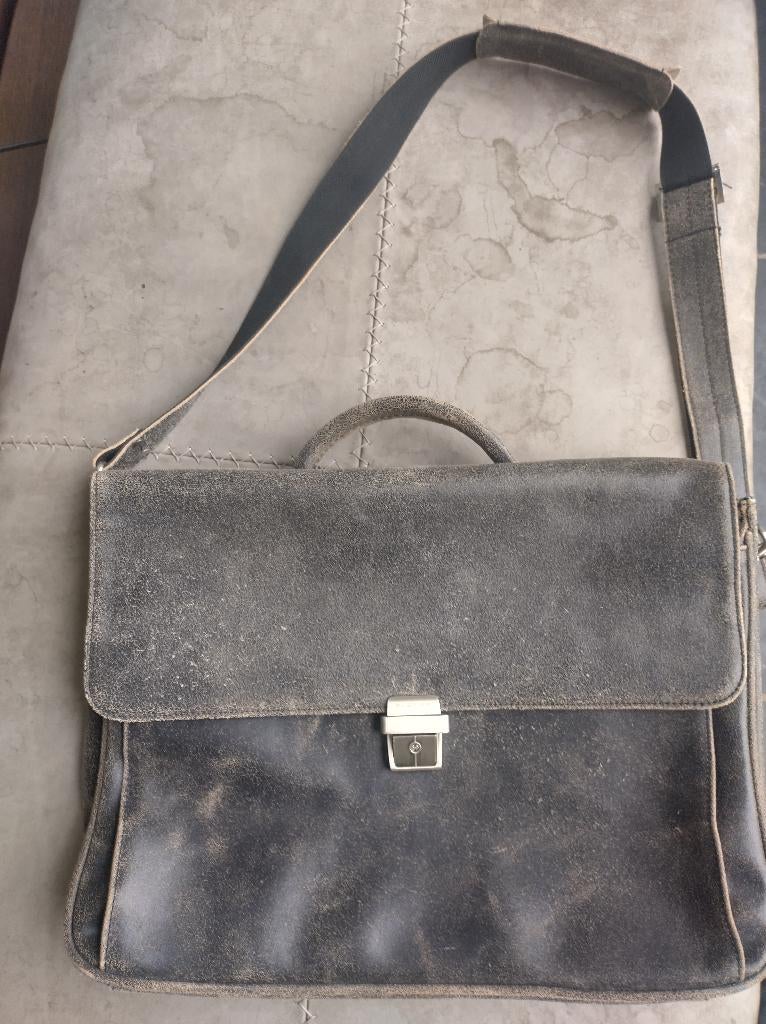 Retro laptoptas merk Plevier, Enlèvement ou Envoi, 16 pouces, Comme neuf, Porte-document