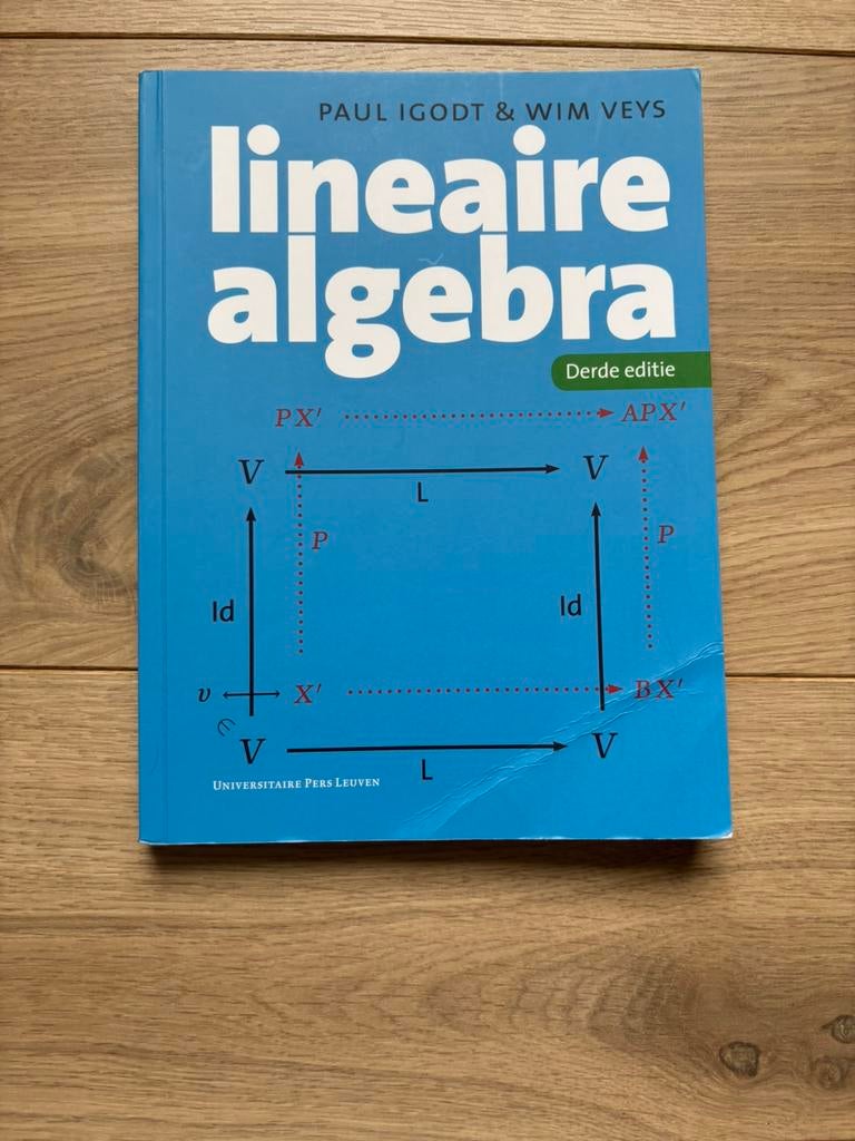 Wim Veys - Lineaire algebra, Livres, Science, Enlèvement ou Envoi
