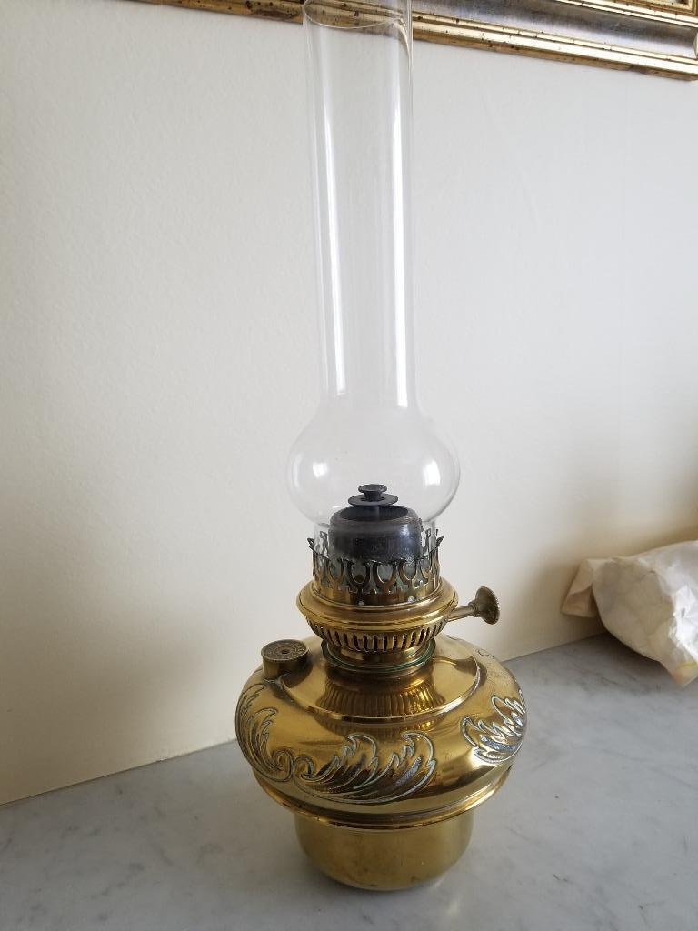 Lampe à pétrole ancienne authentique., Enlèvement