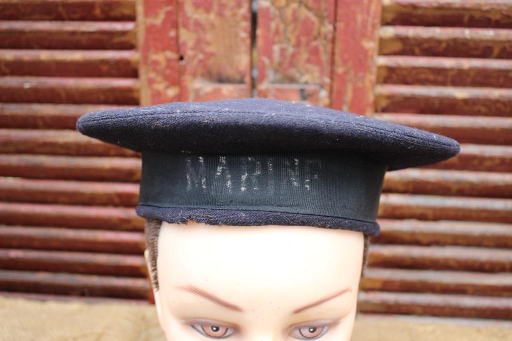 Casquette de marin britannique originale WW2., Enlèvement ou Envoi, Marine, Casque ou Béret