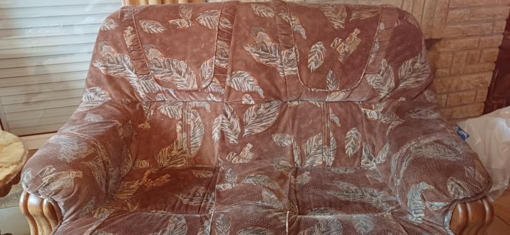 Canapé vintage, Banc droit, Enlèvement, Utilisé, Bois