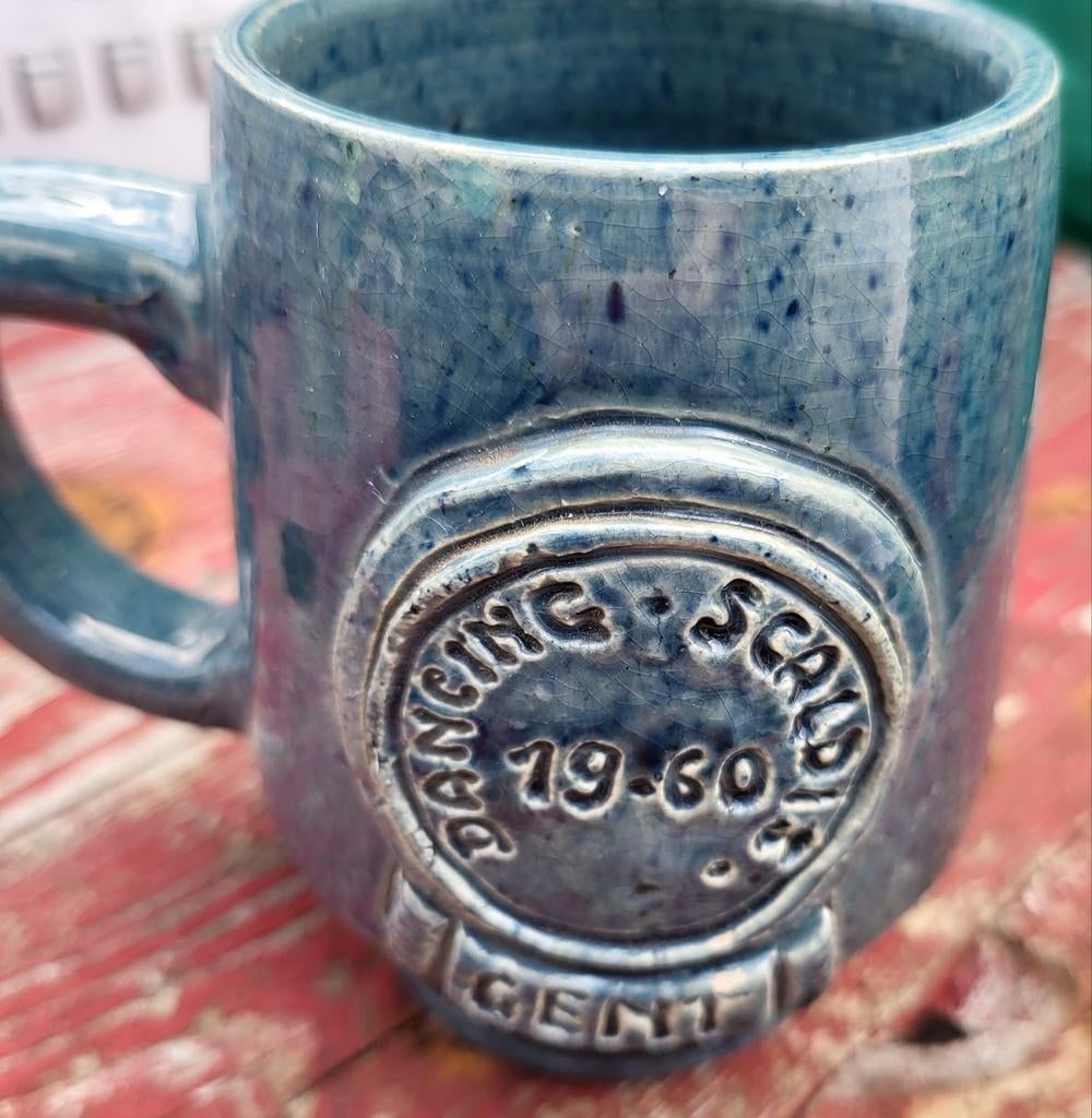 Chope à bière dansante Scaldis 1960, Collections, Marques de bière, Comme neuf, Enlèvement ou Envoi