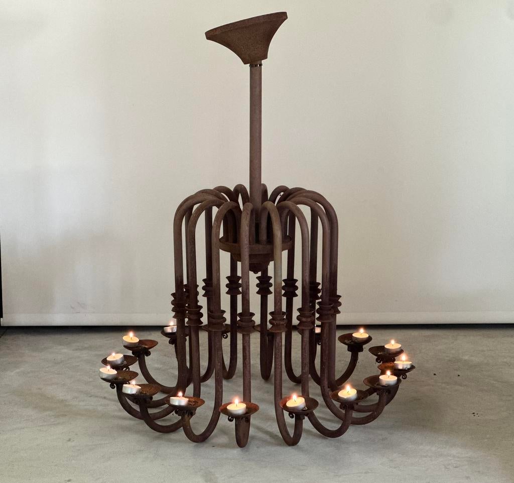 Antieke “kasteel” kroonluchter, Huis en Inrichting, Ophalen