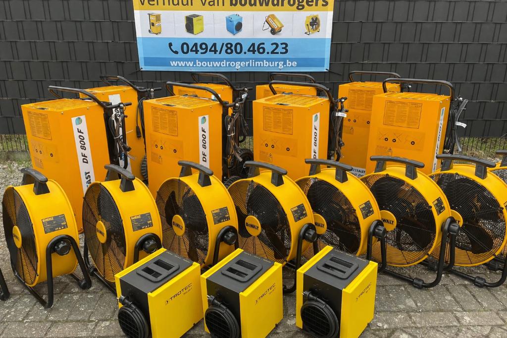 Bouwdroger te huur – Snel droog, scherpe prijs (Limburg), Ophalen, Nieuw