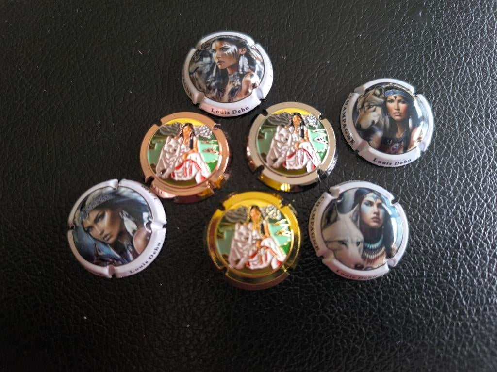 7 magnifiques capsules de champagne Duhu Louis, Belge, Enlèvement, Neuf