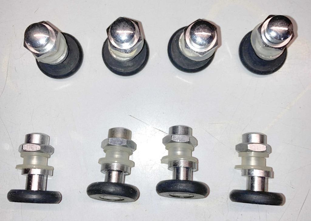 lot de 8 roulettes excentriques neuves pour porte de douche, Bricolage & Construction, Enlèvement ou Envoi, Neuf, Inox, Douche
