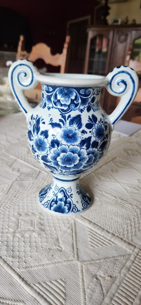 Vaas twee handgrepen Oud Delft anno 1921 N° 390, Antiek en Kunst, Ophalen of Verzenden