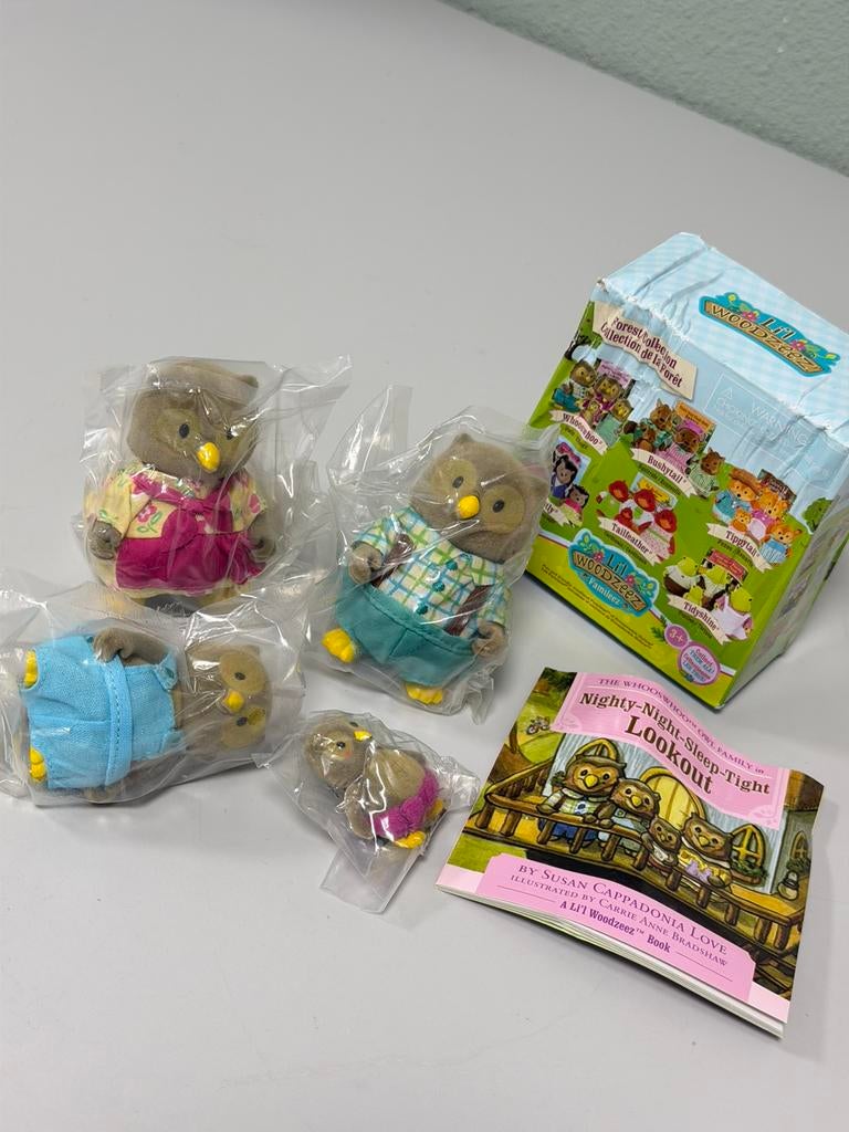 Nouveau set jeu Li'l Lil Woodzeez Whooswhoo Owl Owl Family, Enlèvement ou Envoi, Neuf