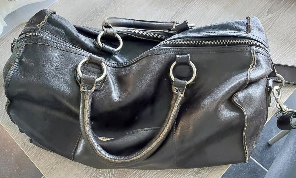 Verzorgingstas, echt leder, Koeka, Kinderen en Baby's, Ophalen of Verzenden, Gebruikt, Schoudertas