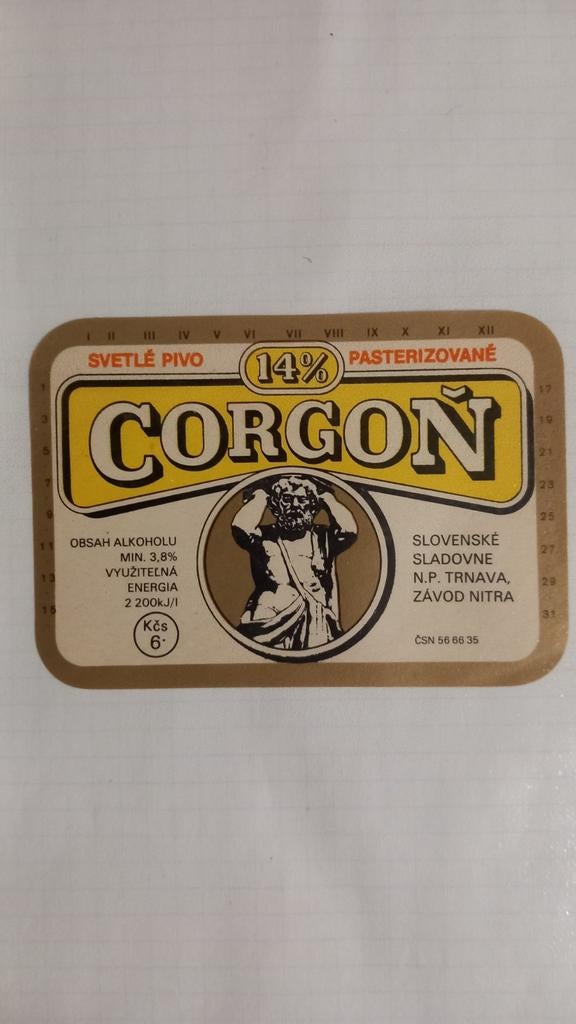Étiquette de bière, Corgon (199), Collections, Enlèvement ou Envoi, Comme neuf
