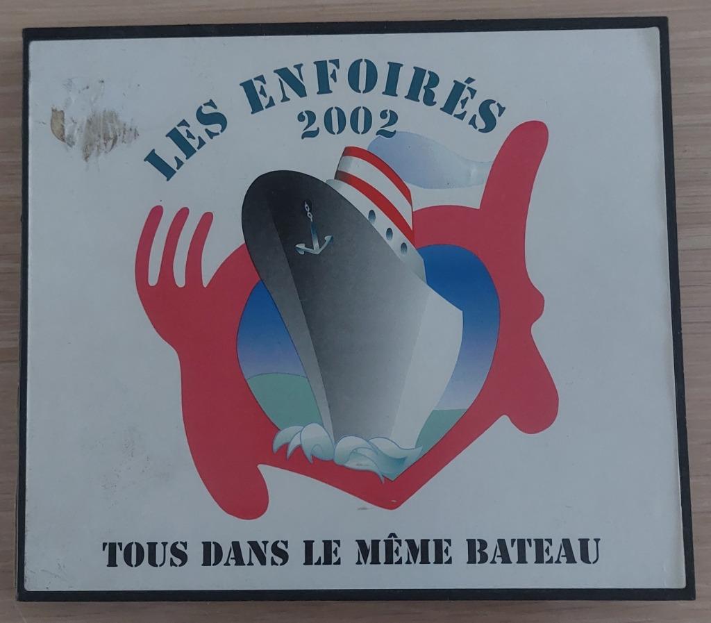 Double CD - Les Enfoirés 2002 - Tous dans le même bateau, CD & DVD, Enlèvement ou Envoi, Comme neuf