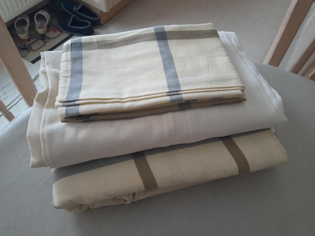 lakens flanel, Huis en Inrichting, Beige, Dekbedovertrek, Ophalen of Verzenden, Nieuw