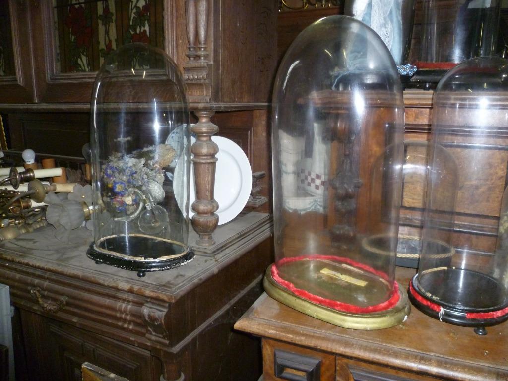 GROOTE OUDE GLAZEN STOLPEN, Antiek en Kunst, Ophalen