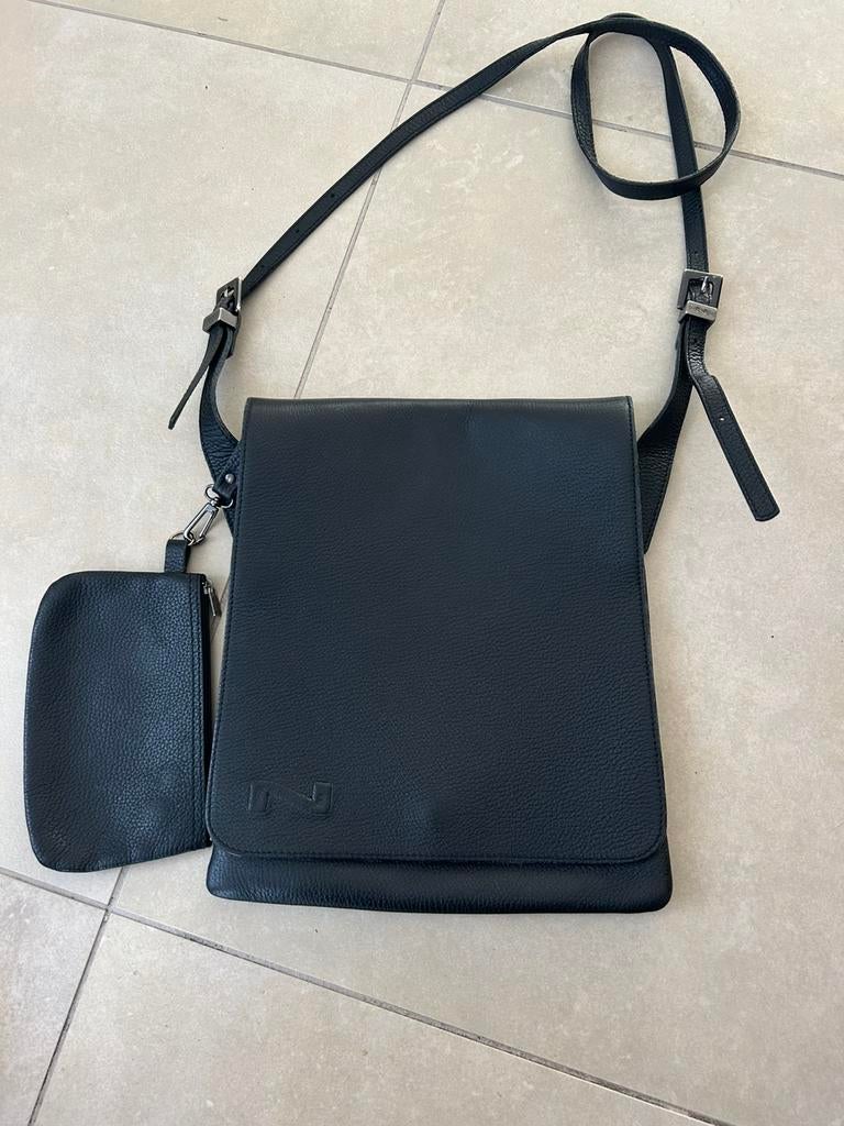 Zwarte handtas Nathan, Overige merken, Zwart, Ophalen of Verzenden, Zo goed als nieuw