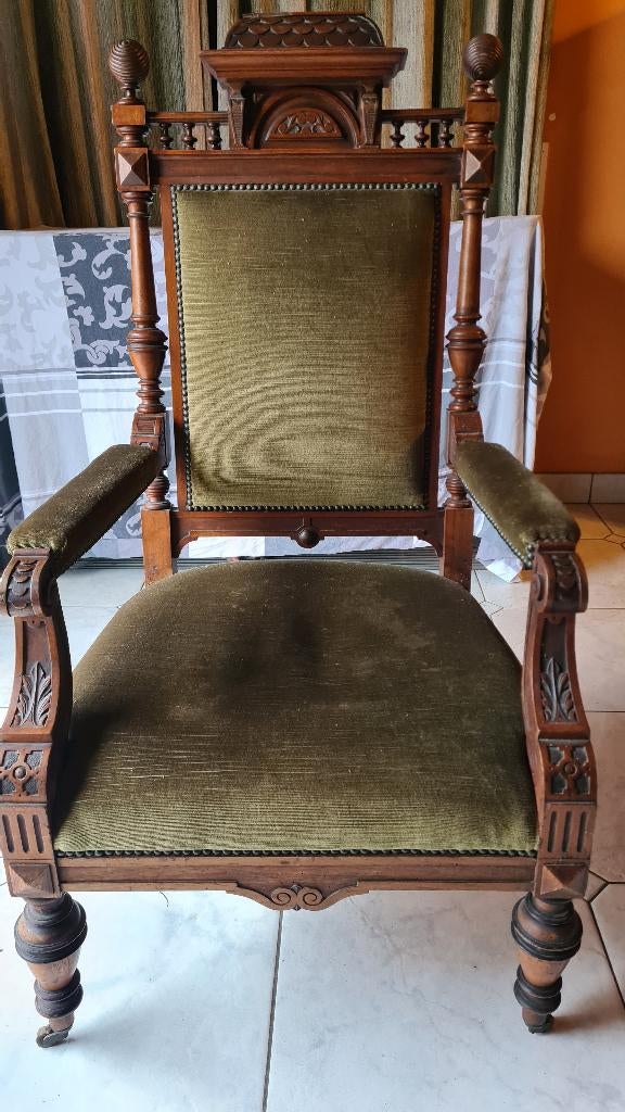 Kasteelstoel, Antiek en Kunst, Antiek | Meubels | Stoelen en Sofa's, Ophalen