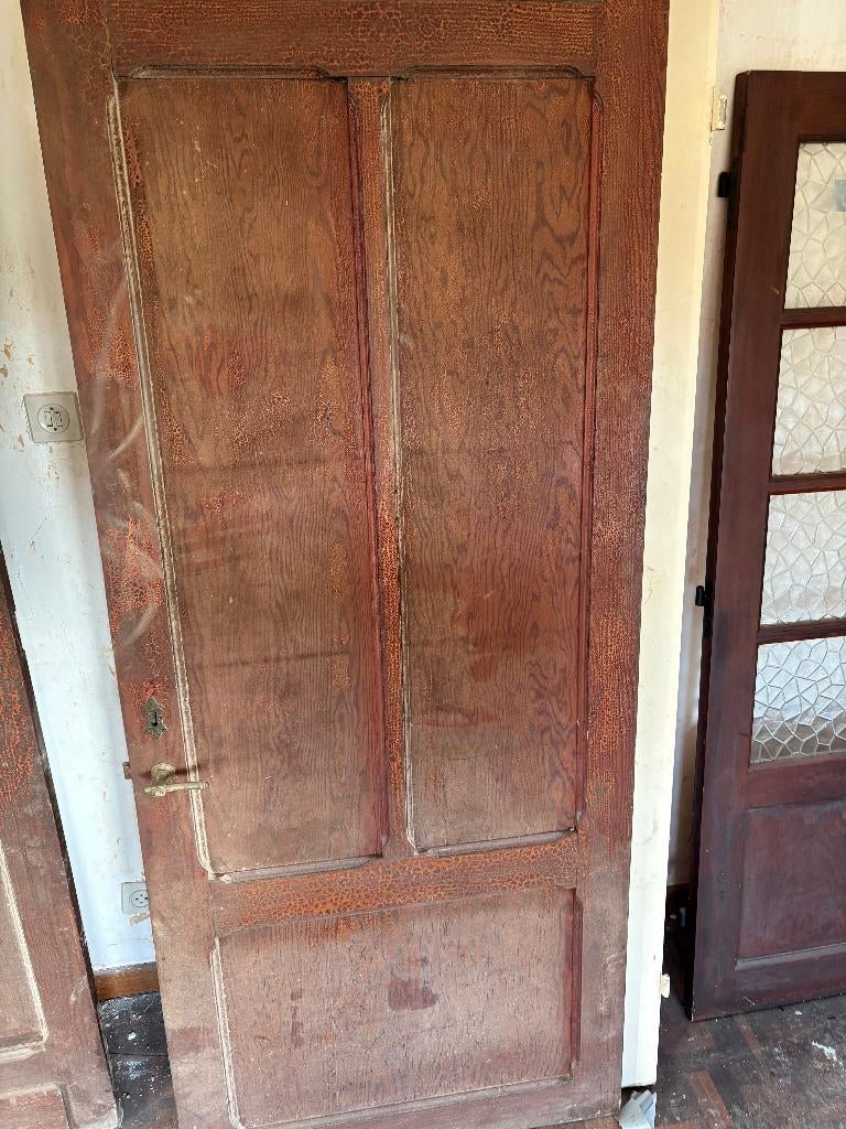 Porte ancienne, Bricolage & Construction, Fenêtres & Moustiquaires, Utilisé, Porte intérieure, 200 à 215 cm, 80 à 100 cm, Bois