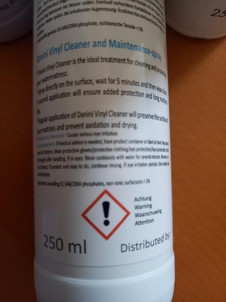 Vinyl reiniger en onderhoud waterbedden, Huis en Inrichting, Slaapkamer | Waterbedden, Ophalen of Verzenden, Nieuw