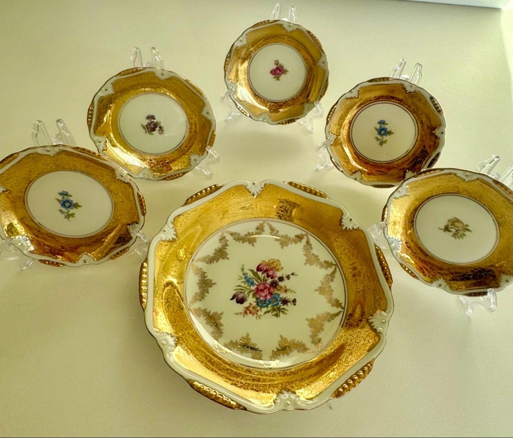 Goud porselein Winterling Bavaria, Antiquités & Art, Antiquités | Porcelaine, Enlèvement