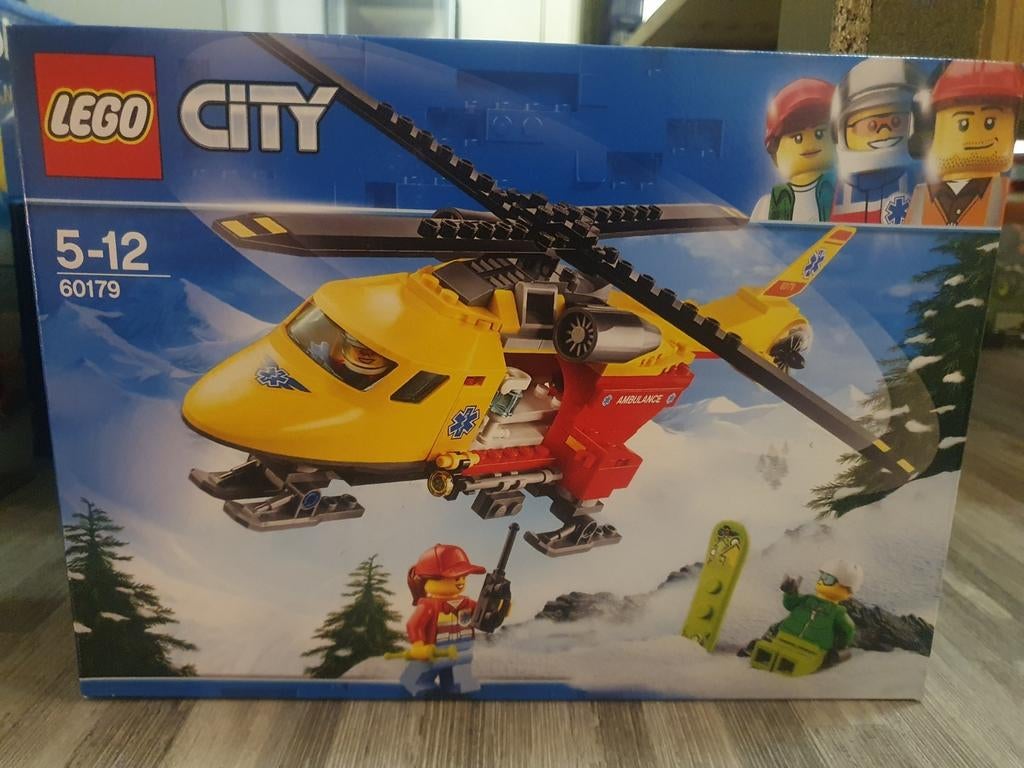 Lego City 60179 Helikopter, Ophalen of Verzenden, Zo goed als nieuw, Complete set, Lego