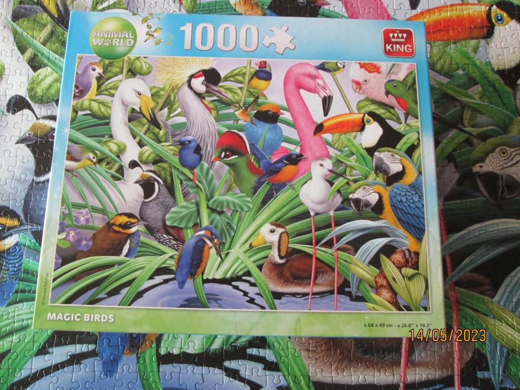 Puzzel 1000 st - Animal World-Magic Birds, Ophalen of Verzenden, 500 t/m 1500 stukjes, Zo goed als nieuw, Legpuzzel