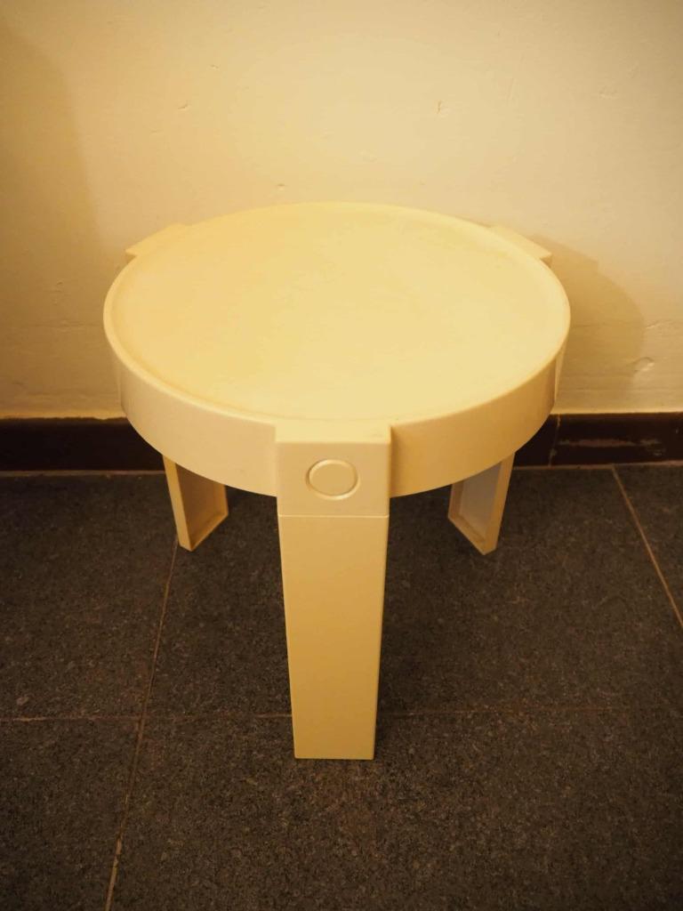 Space Age bijzettafeltje, Flair voor Prisunic, 1970s, Space Age, Gebruikt, Rond, Minder dan 50 cm