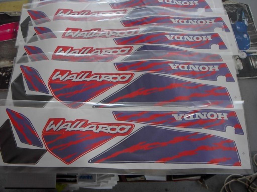 Honda wallaroo : jeu d'autocollants complet 19,95€, Vélos & Vélomoteurs, Enlèvement, Neuf, Cadre, Honda wallaroo