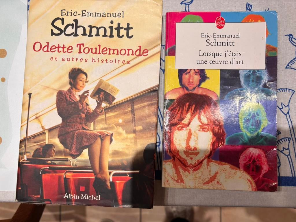 Lot de deux livres d'Éric Emmanuel Schmitt, Enlèvement ou Envoi, Comme neuf