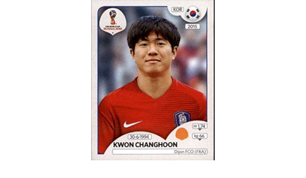 Autocollant 489 (Kwon Changhoon) Panini FIFA World Cup Russi, Collections, Enlèvement ou Envoi, Comme neuf, Sport