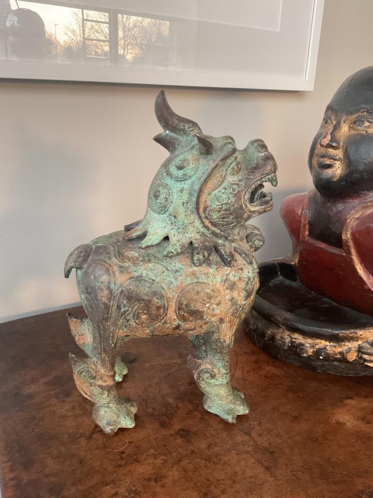 Bronzen Chinese brûle-parfum, Ophalen, Brons