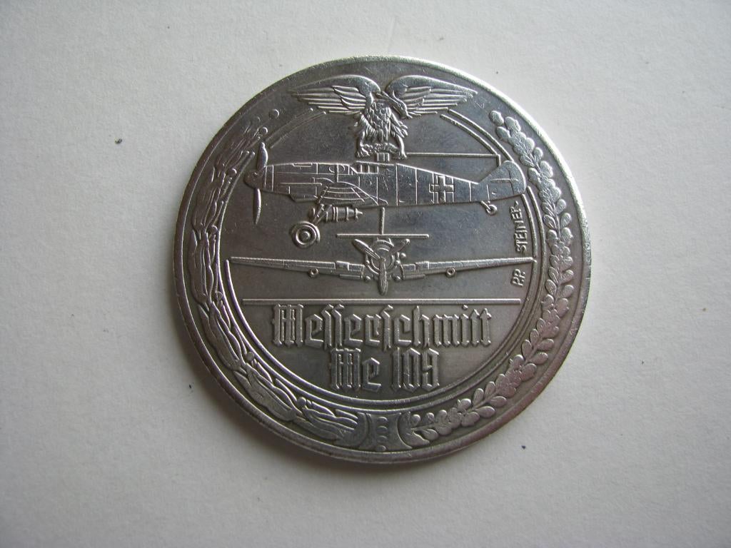 Duitse Messerschmitt Me 109 munt, Ophalen of Verzenden