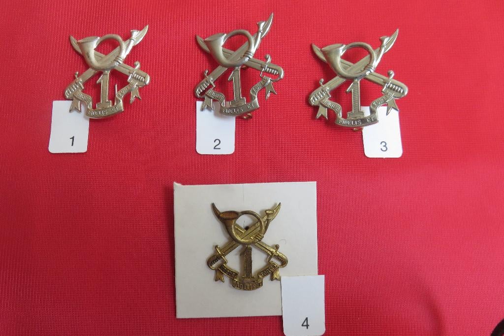 Baretinsigne van 1st Jagers te paard, Ophalen of Verzenden, Landmacht, Embleem of Badge