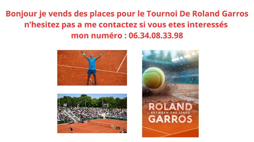 Roland Garros, Sport en Fitness, Tennis, Overige merken, Overige typen, Nieuw, Ophalen of Verzenden