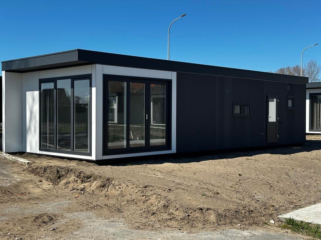 CHALET GREENBAY 1200x420/3 AFGEWERKT@POLDERPARK NIEUWPOORT, Caravans en Kamperen, Stacaravans, Tot en met 6