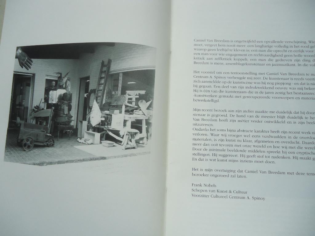 Camiel Van BREEDAM 1997 boek kaft expo Mechelen installaties, Boeken, Ophalen of Verzenden