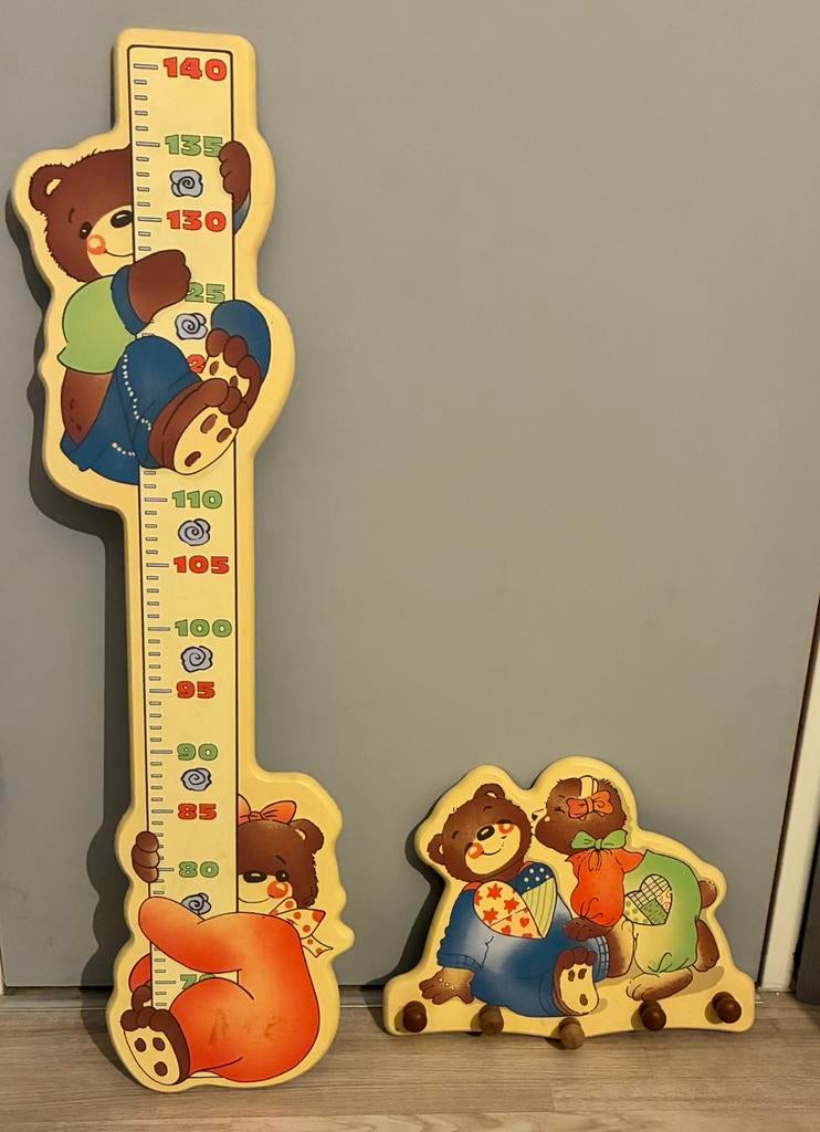 set:kapstok en meter, Kinderen en Baby's, Kinderkamer | Inrichting en Decoratie, Ophalen, Zo goed als nieuw, Kapstokje