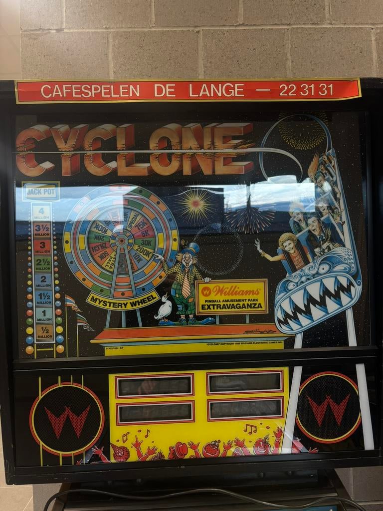 Flipperkast Cyclone - Williams, Ophalen, Gebruikt, Flipperkast, Williams