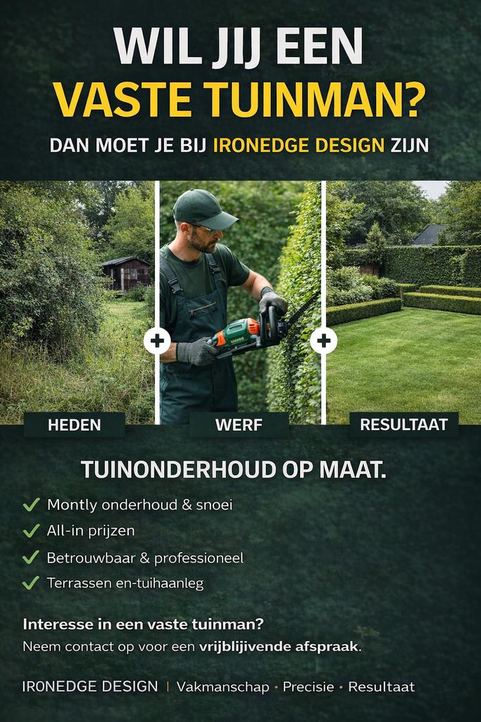 Geen tijd voor uw tuin? Wij verzorgen het onderhoud, Tuin en Terras, Planten | Bomen, Ophalen of Verzenden